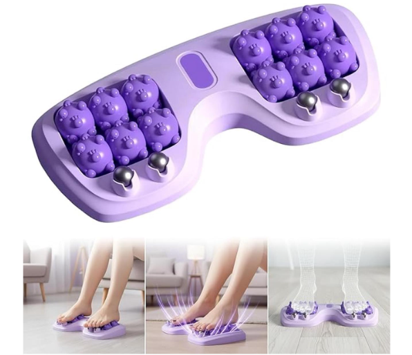 Radhha Portable Double Foot Massage Roller | Dual Foot Acupressure Massager for Pain Relief & Relaxation